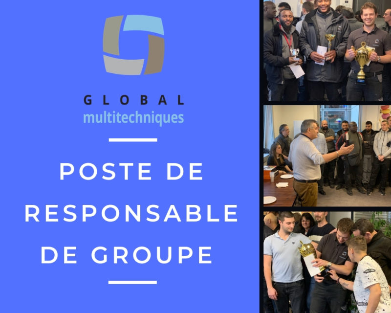 Recrutement responsable de groupe